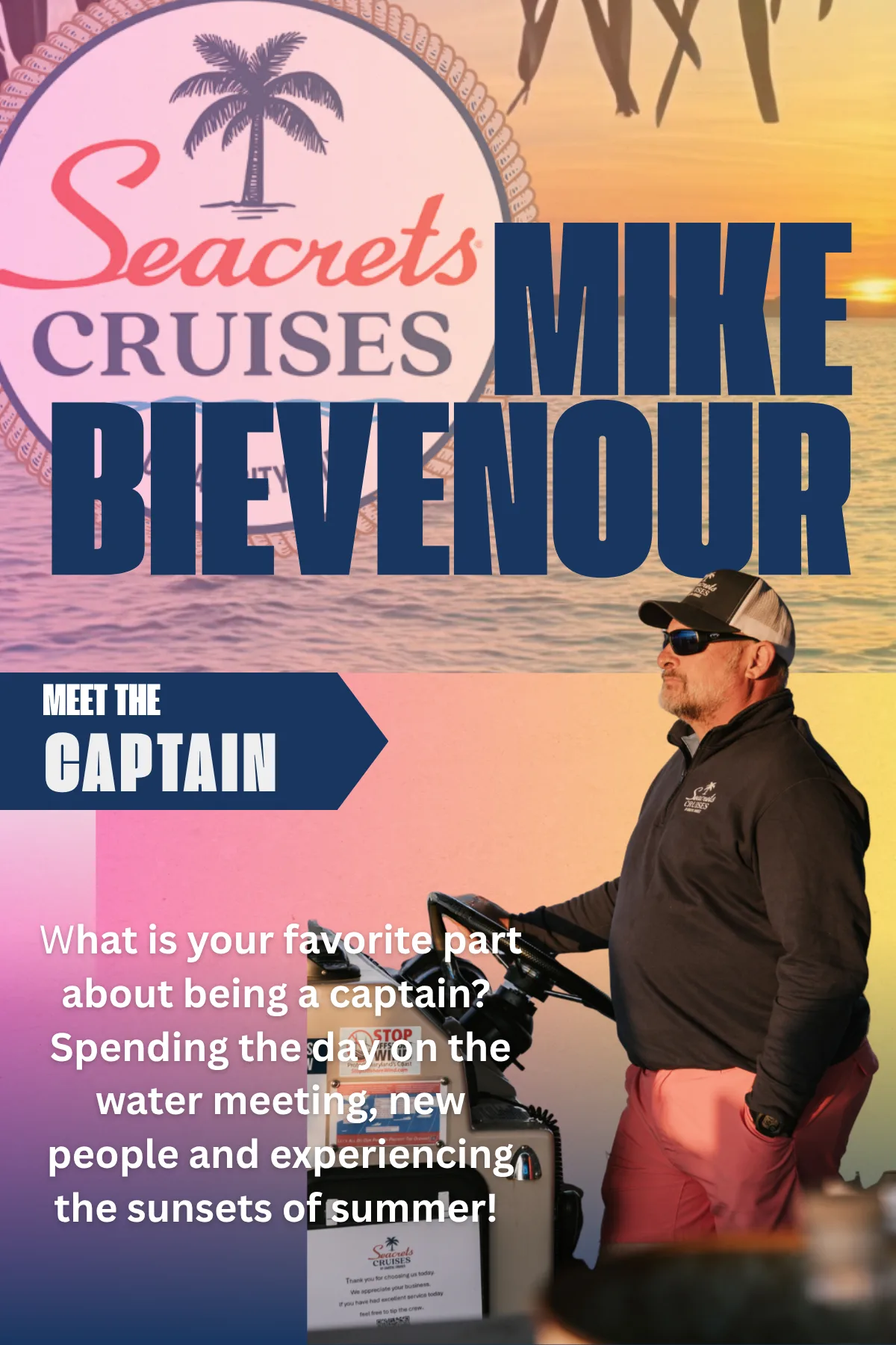 Meet Captain Mike of Seacrets Cruises in Ocean City, MD