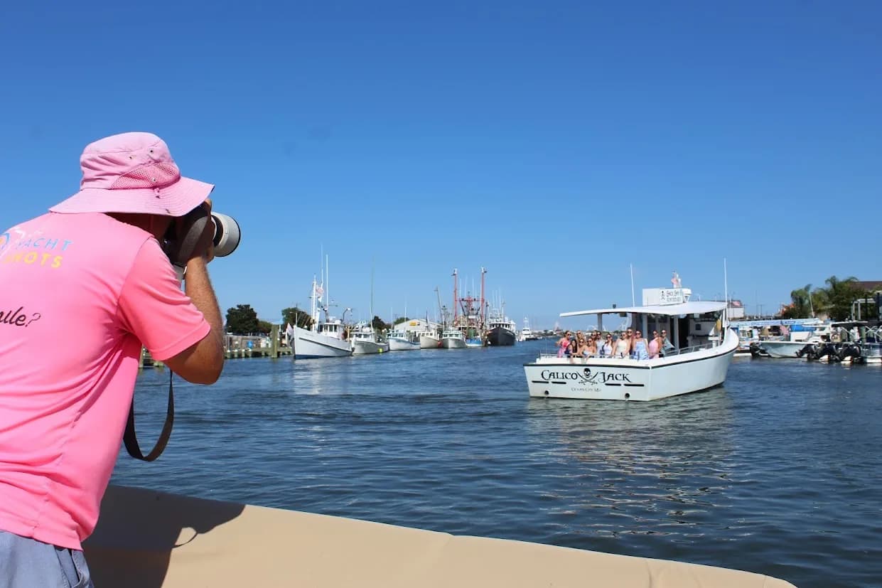 While shooting the inlet, Jim Halvorson uses the ferris wheel or water tower for a perfect OCMD backdrop.