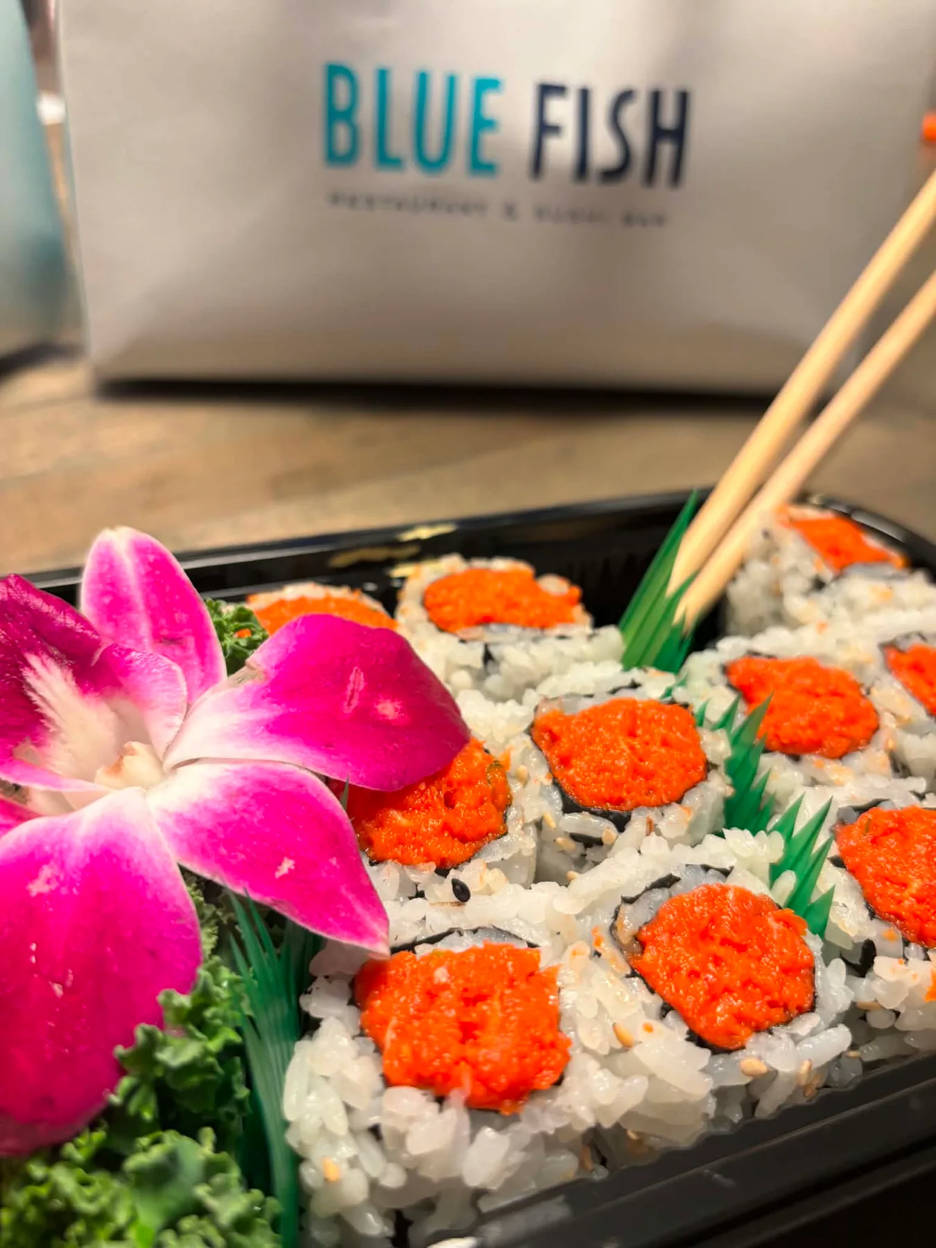 Blue Fish Restaurant and Bar offers five star asian cuisine.