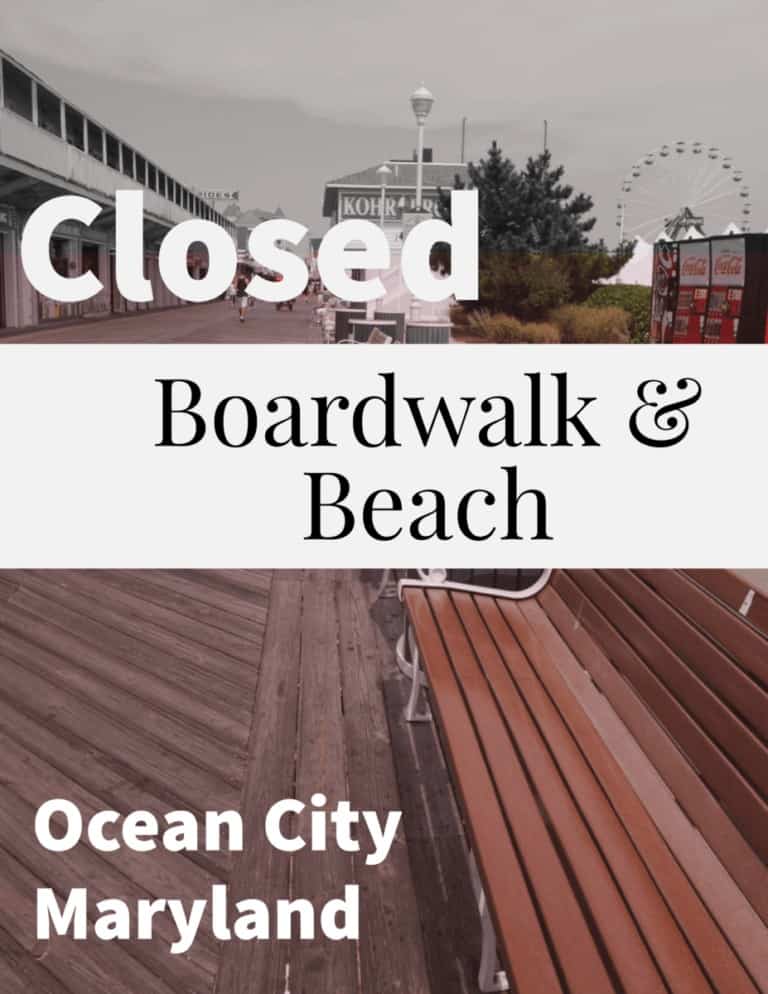 Ocean City Beach & Boardwalk Closed