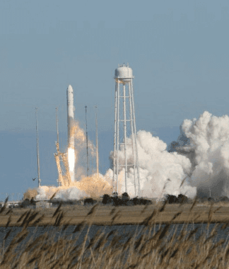 Rocket en Route to ISS Launches From NASA Wallops Island