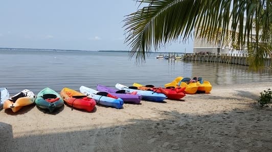 Kayaks on the Beach