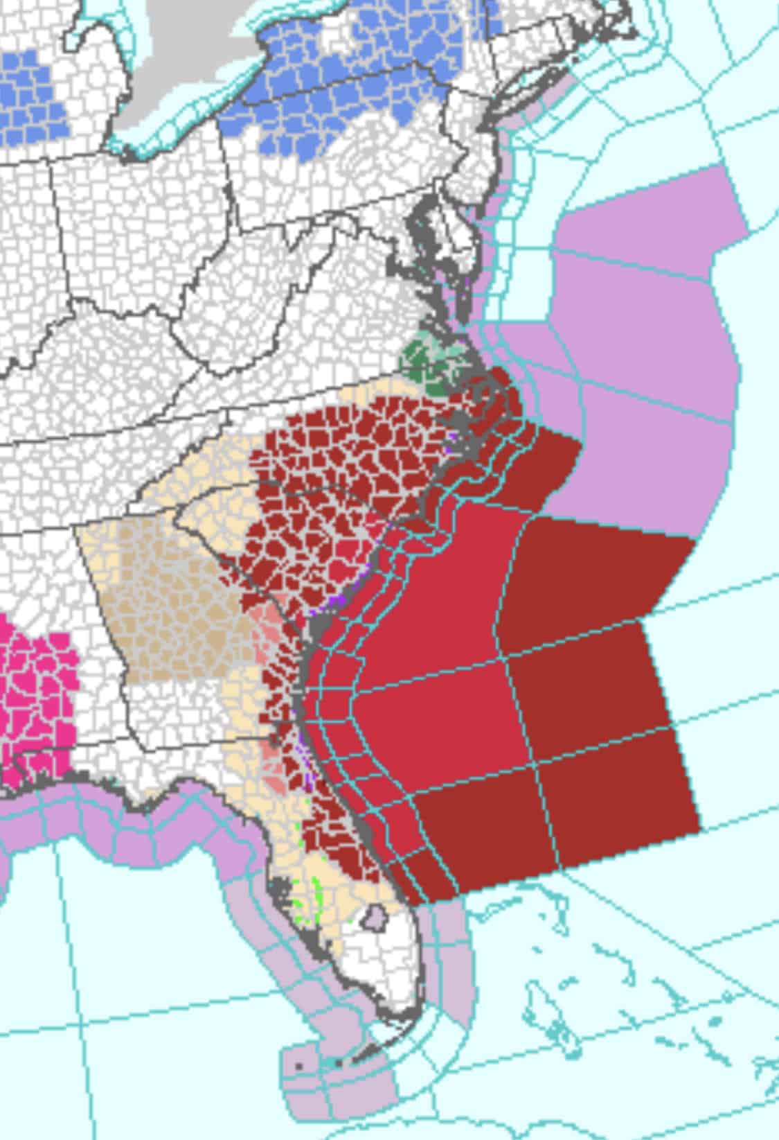 The National Weather Service Issues Warnings for Maryland Beaches