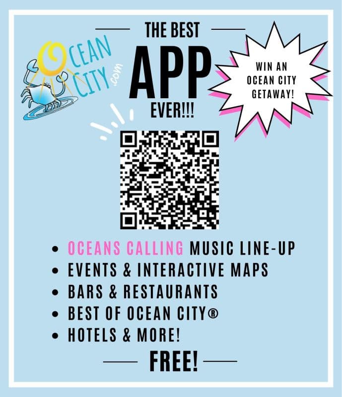 Introducing the NEW OceanCity.com App with Interactive Map of Oceans Calling Music Performances & Vendors