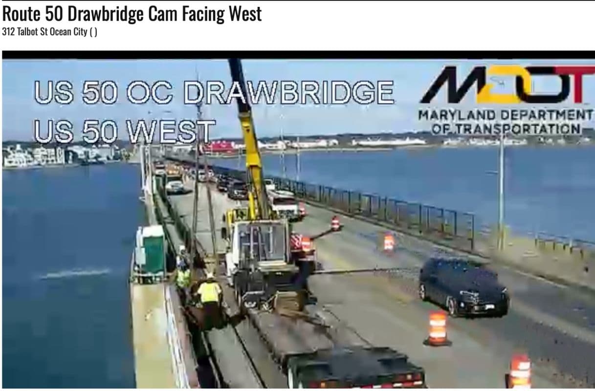 Route 50 Drawbridge Webcam Facing West