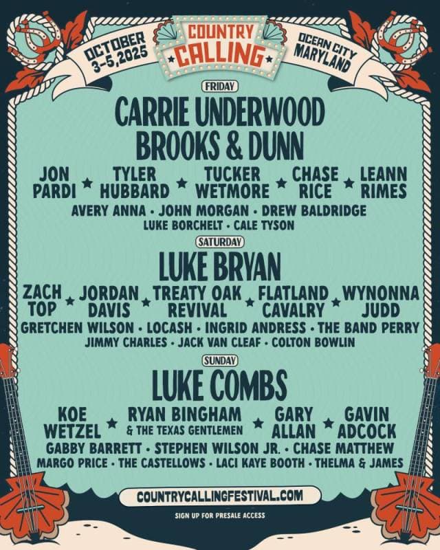 Country Calling line up 2025