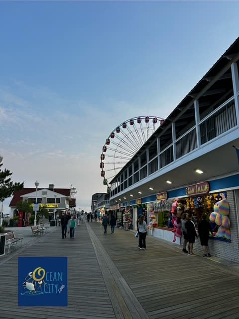 on the OC Boardwalk early evening