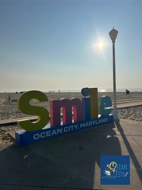 Smile sign during sunrise