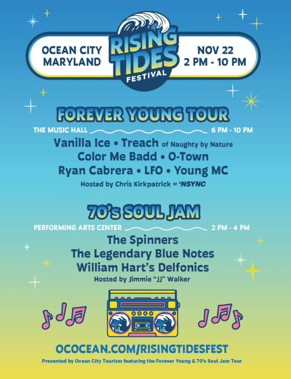 Rising Tides, Ocean City, Maryland Festival Forever Young