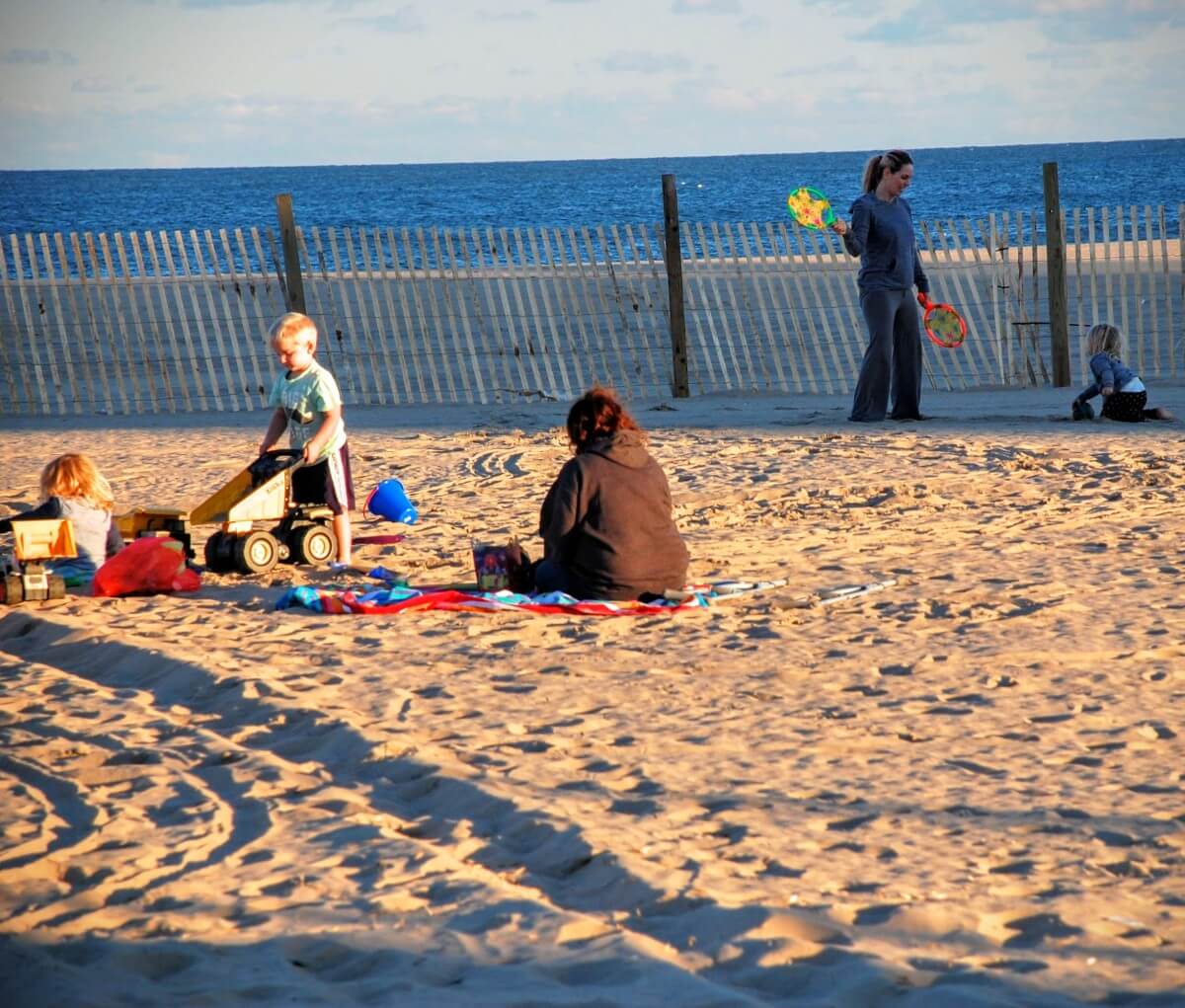 You still can make sand angels in Ocean City