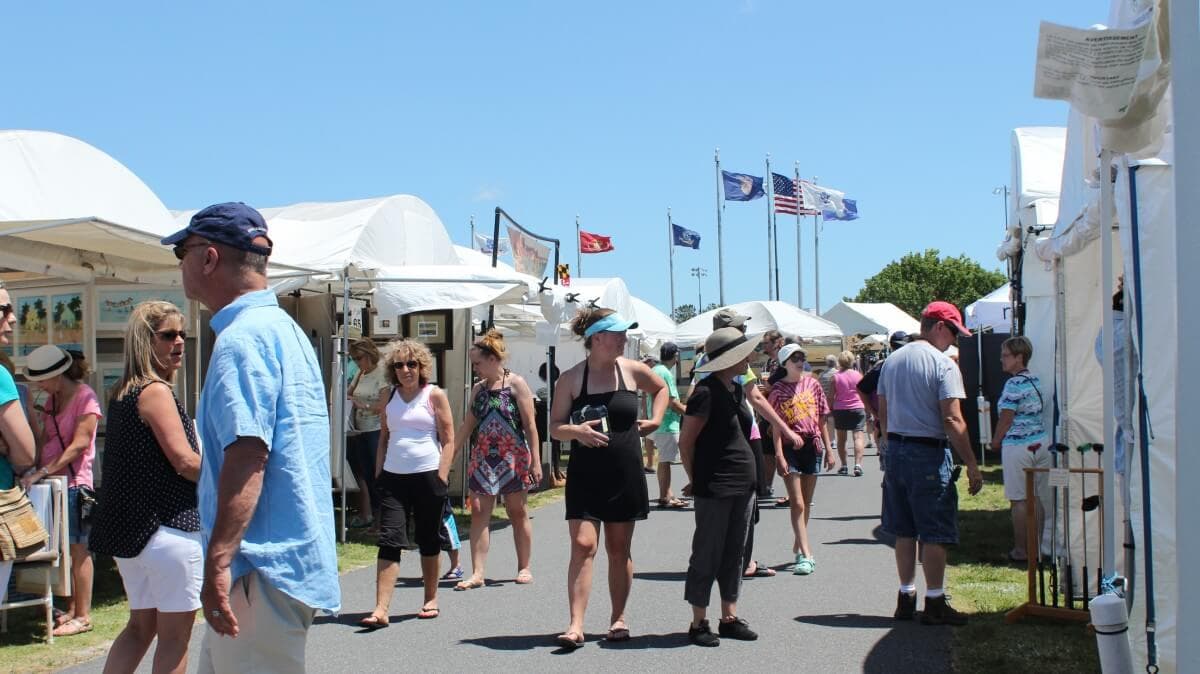 Taking in the atmosphere at Art's Alive