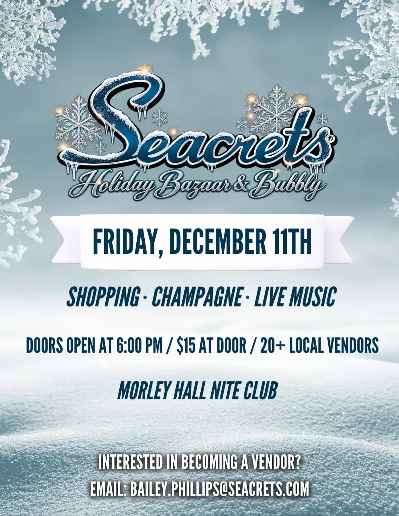 Seacrets Holiday Bazaar & Bubbly