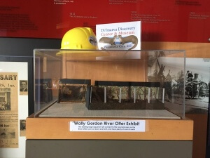 A scale model of the Wally Gordon River Otter Exhibit.