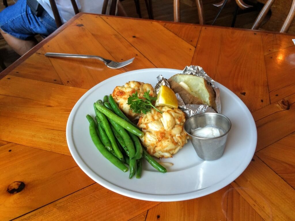 Crab Cake dinner