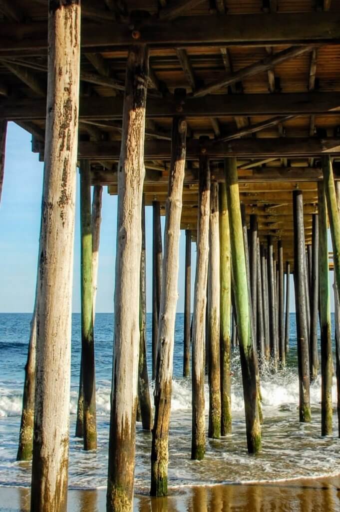 under the pier