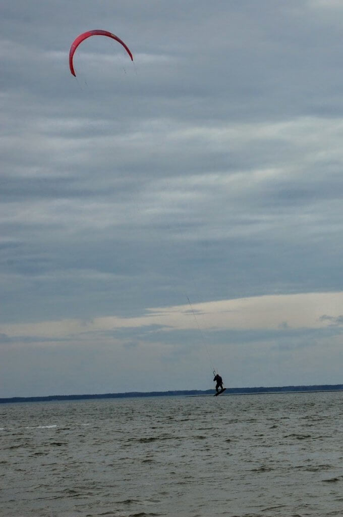sailboarding on Assateague