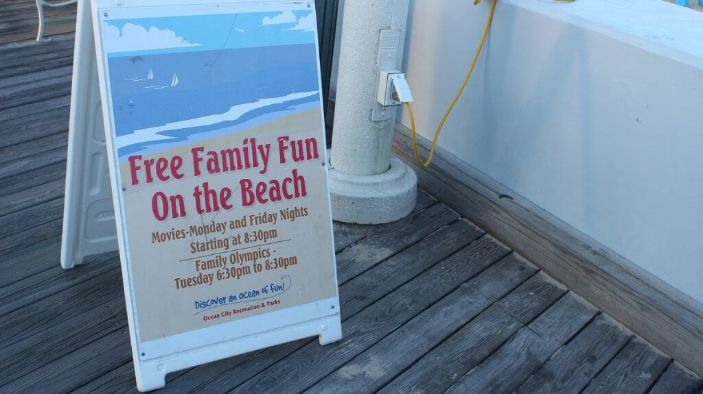 Beach Olympics sign