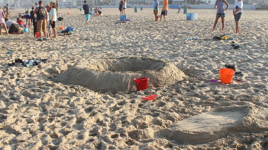Crater sandcastle