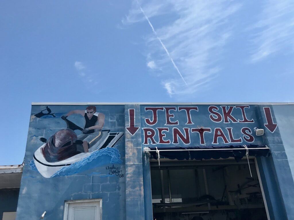 Bayside Boats jet ski garage