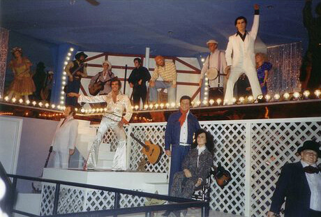 Iconic wax figures as they looked upon entering the first corridor of the Ocean City Wax Museum