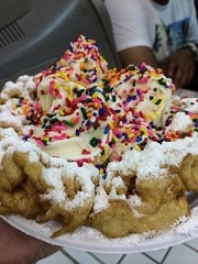 1613 golden plate funnel cake
