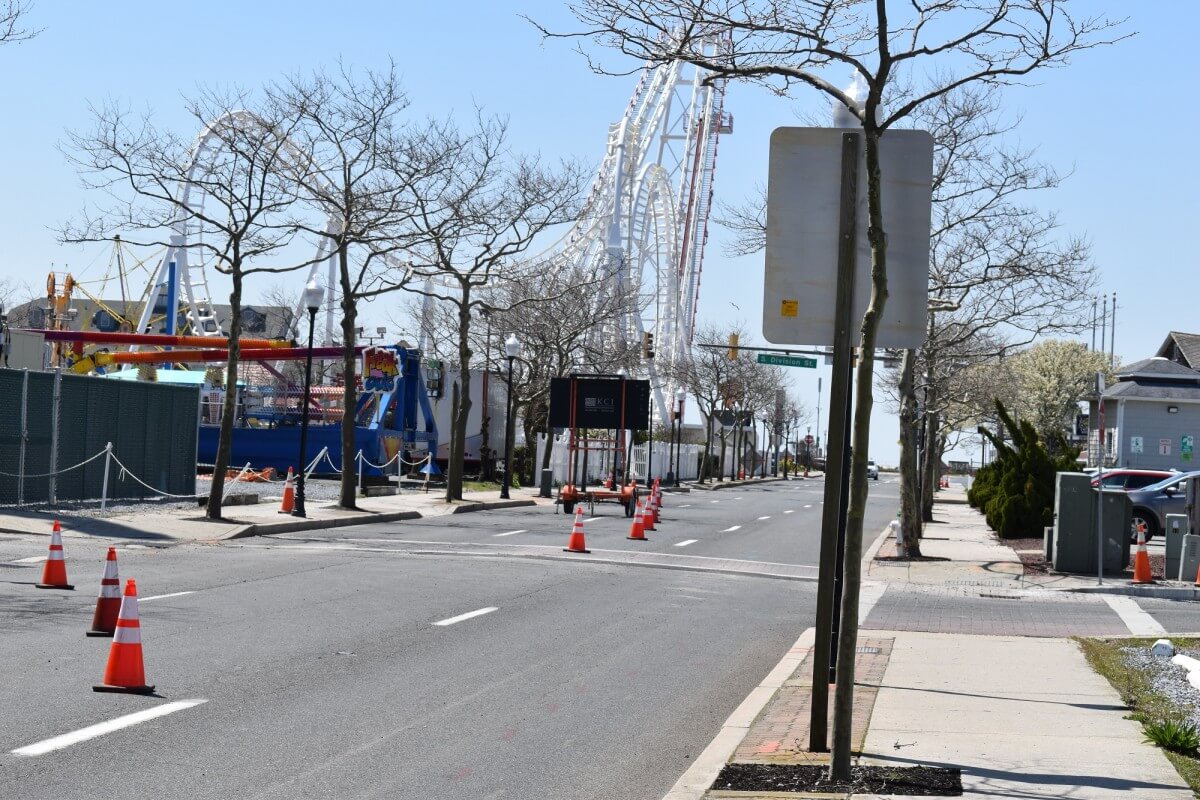 Downtown Ocean City construction