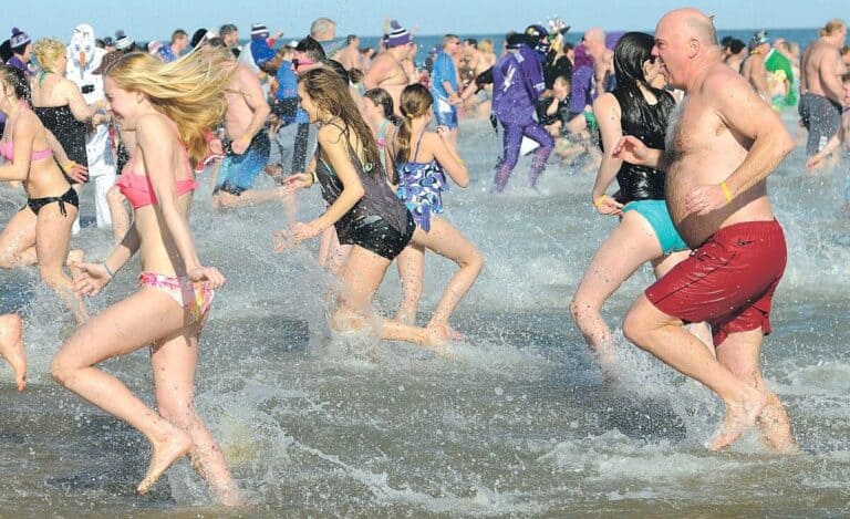 Ringing in 2015 with ocean dip
