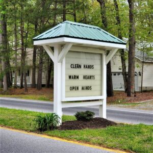 Signs in Ocean Pines Spread Positive Messages