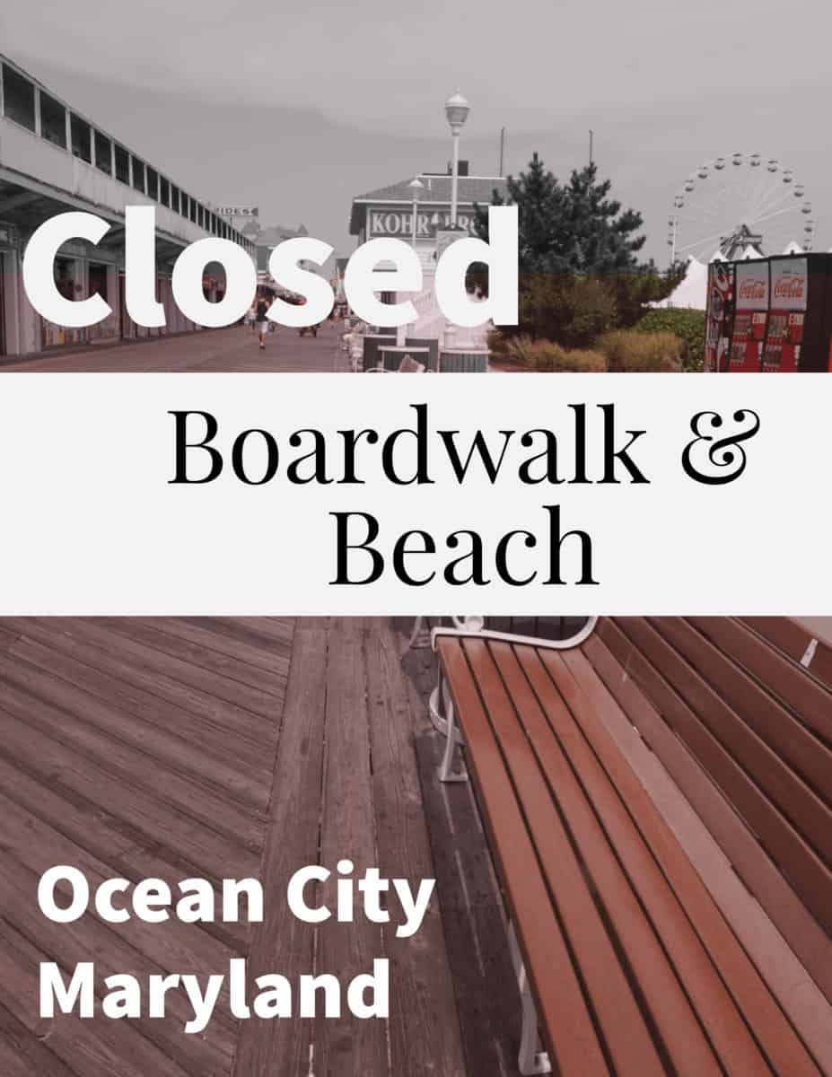 Ocean City Beach & Boardwalk Closed