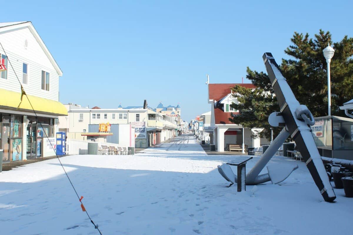 Snow covered Inlet anchor