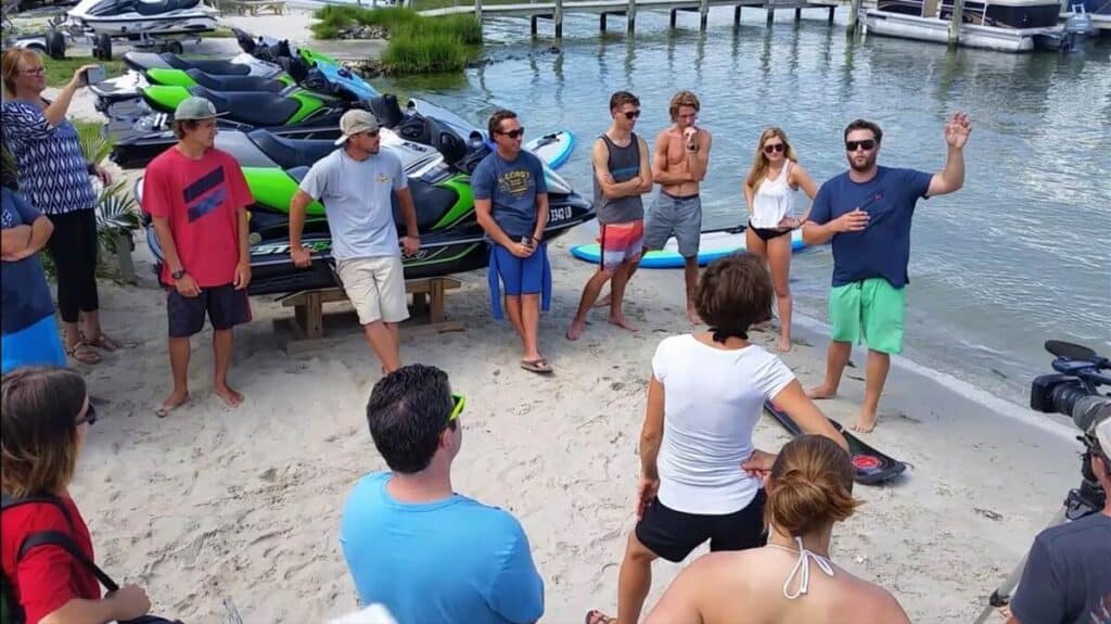 Briefing on the Beach