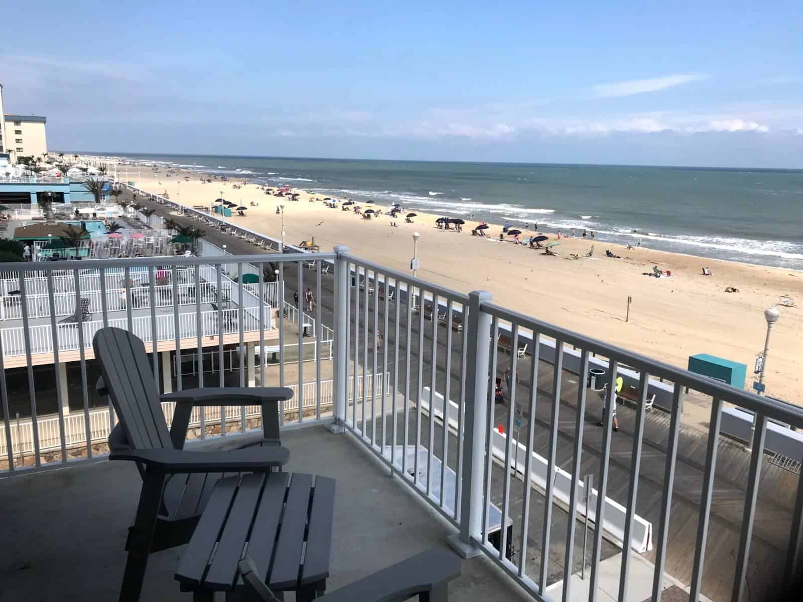 View from the balcony of the Hyatt in Ocean City