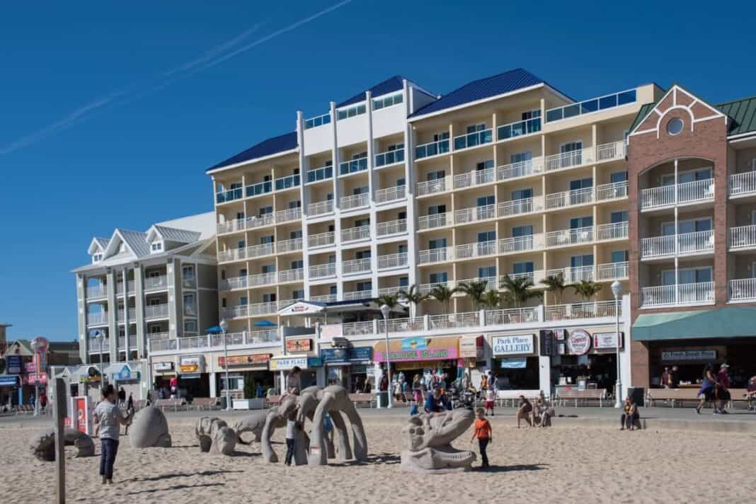 Park Place Hotel on the Ocean City Boardwalk