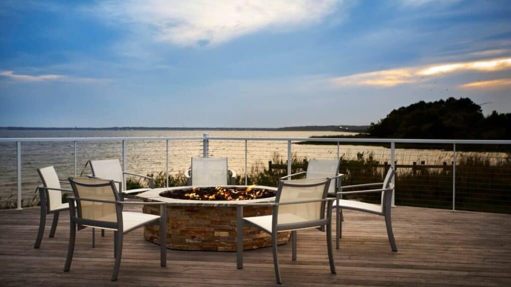 Fire Pit on the Bay at Residence Inn Ocean City