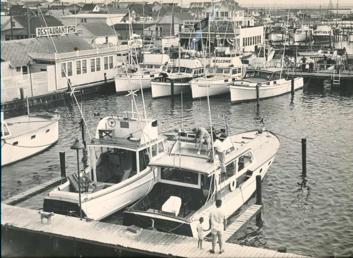 b&w photo of the angler