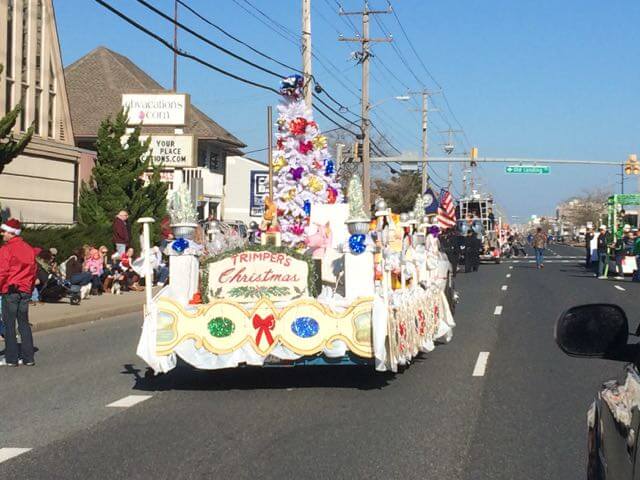 Although the rides are closed for the season, one of the final Trimpers rides of 2015 was in a float down Coastal Highway.
