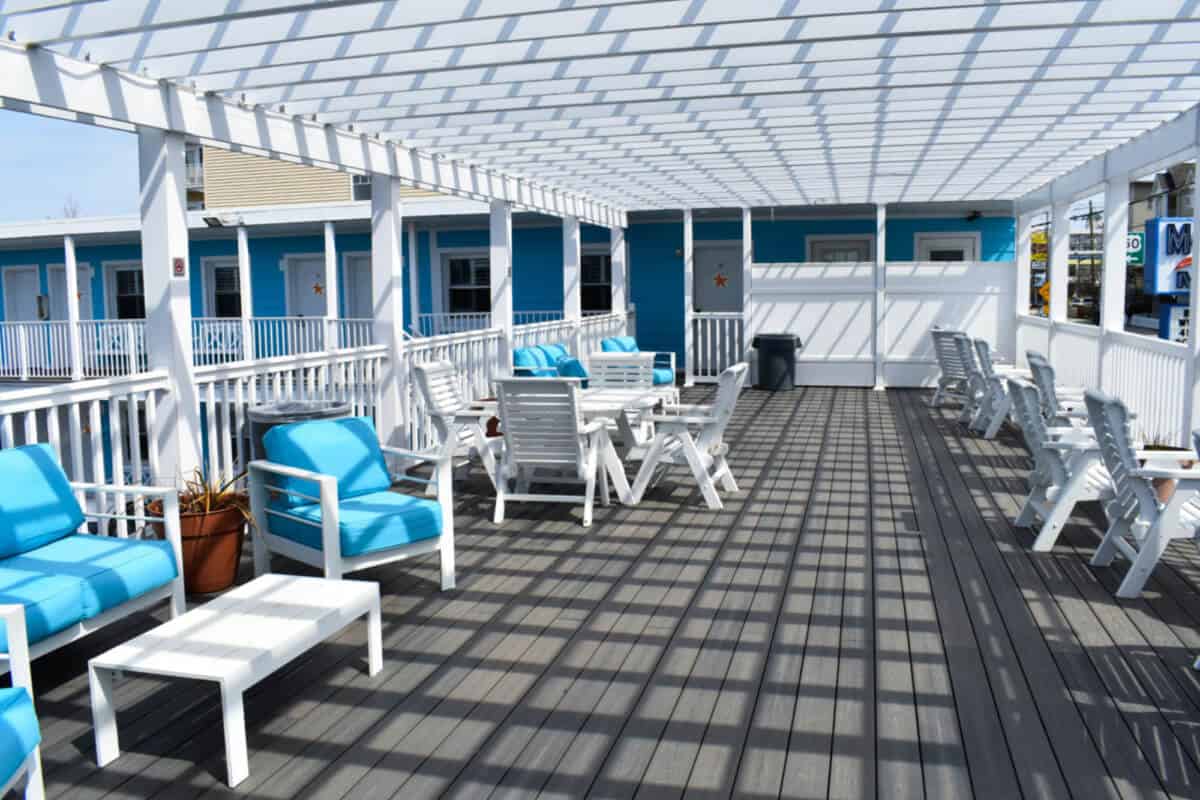 Madison Beach Motel deck