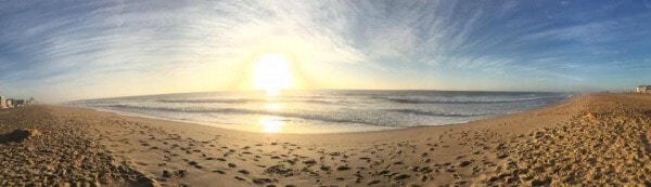 Picture of the beautiful Ocean City sunrise from right in front of the boardwalk!