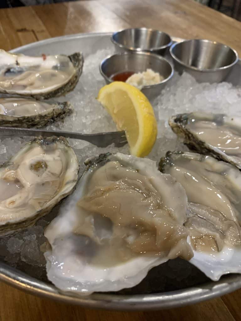 Salty seaside oysters