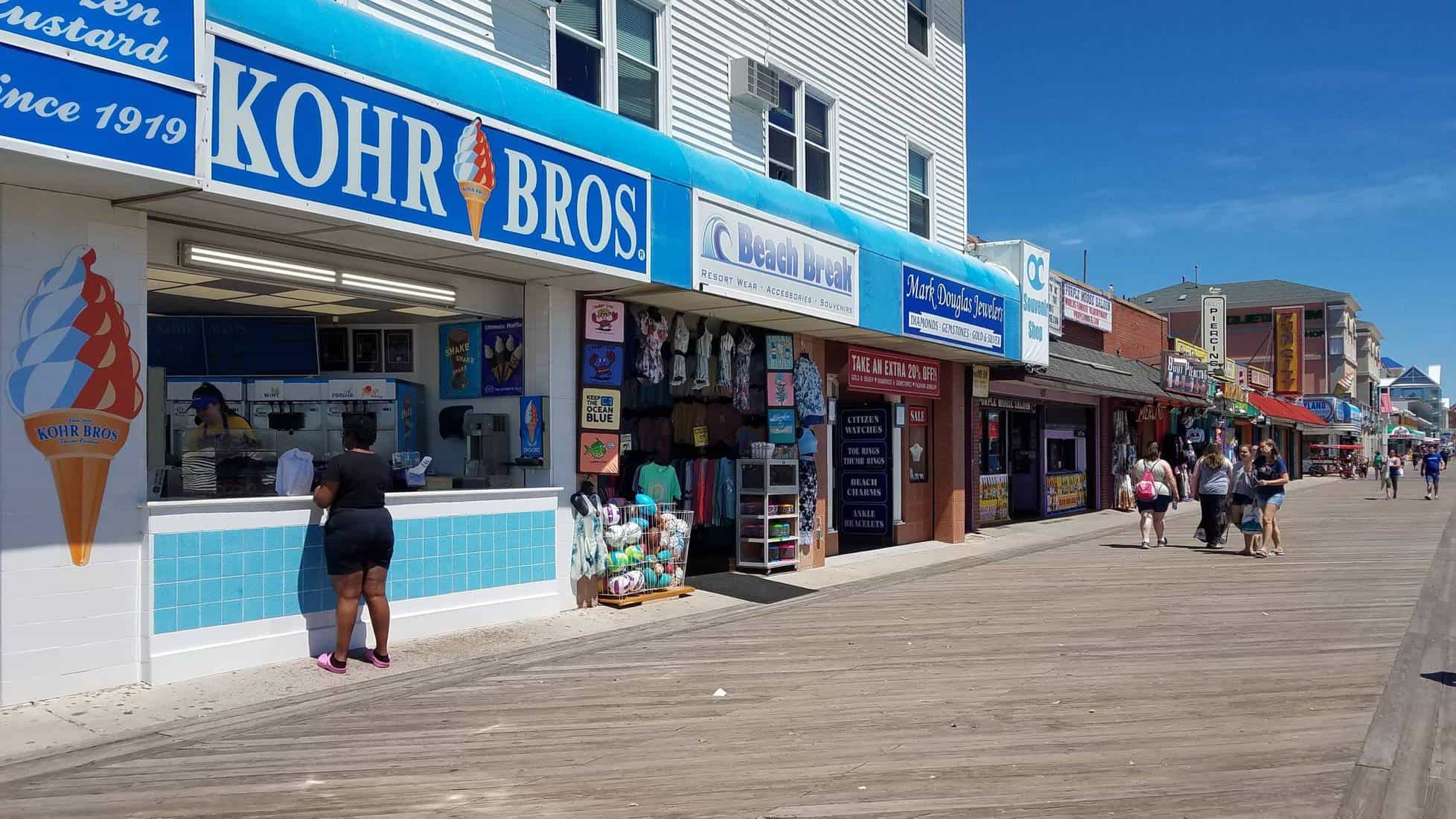 Kohr Bros. Frozen Custard Boardwalk Ocean City, MD