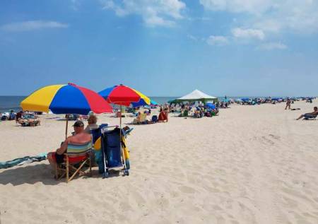 Ocean City Beach Scene