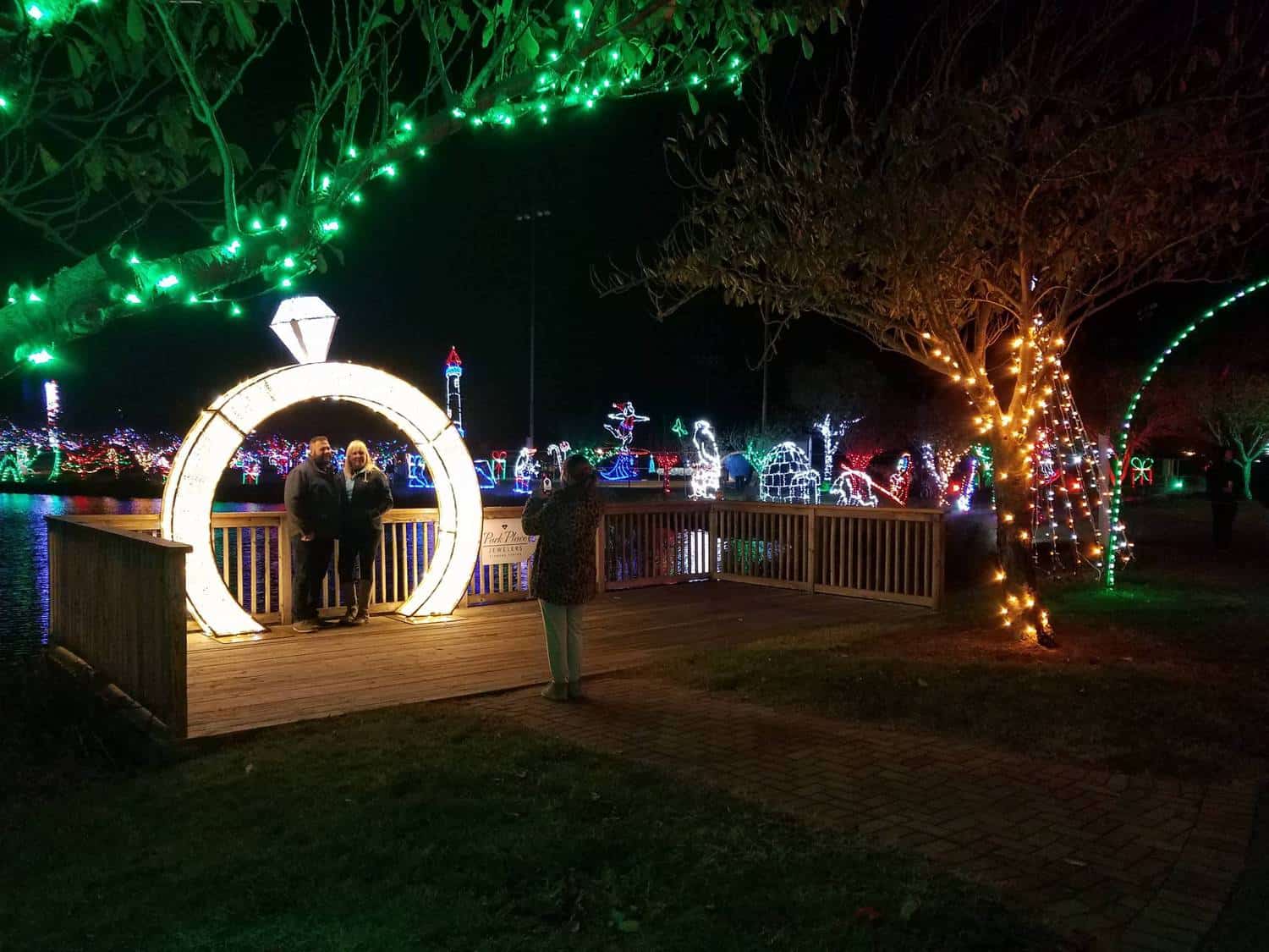 The wedding ring at Winterfest of Lights Ocean City MD