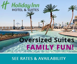 Holiday Inn and Suites, Ocean City, MD.  Oversized Family Suites