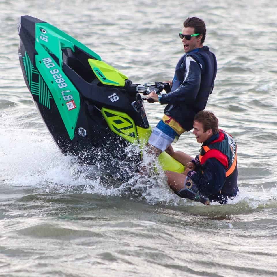 Jet skiing with Odyssea Water Sports