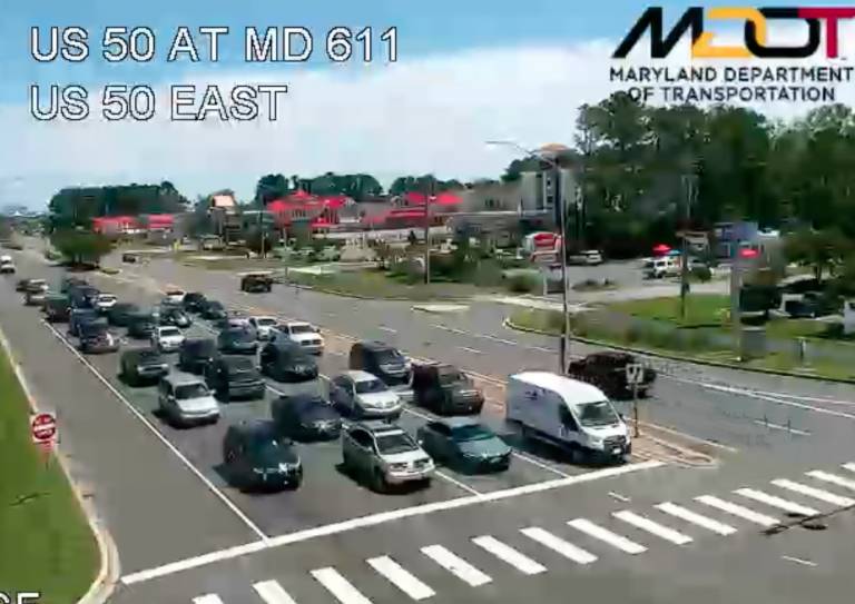 Traffic Webcam, Route 50 West Ocean City, MD