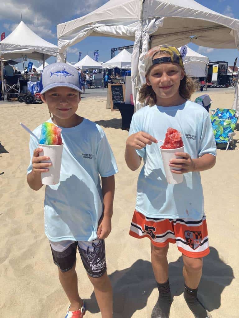 kids at Marlin Fest in Ocean City