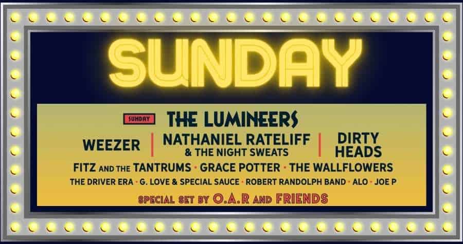 Sunday performers at Oceans Calling Festival 2023