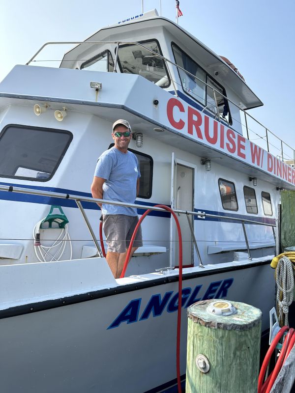 Rich on the deck of the Angler