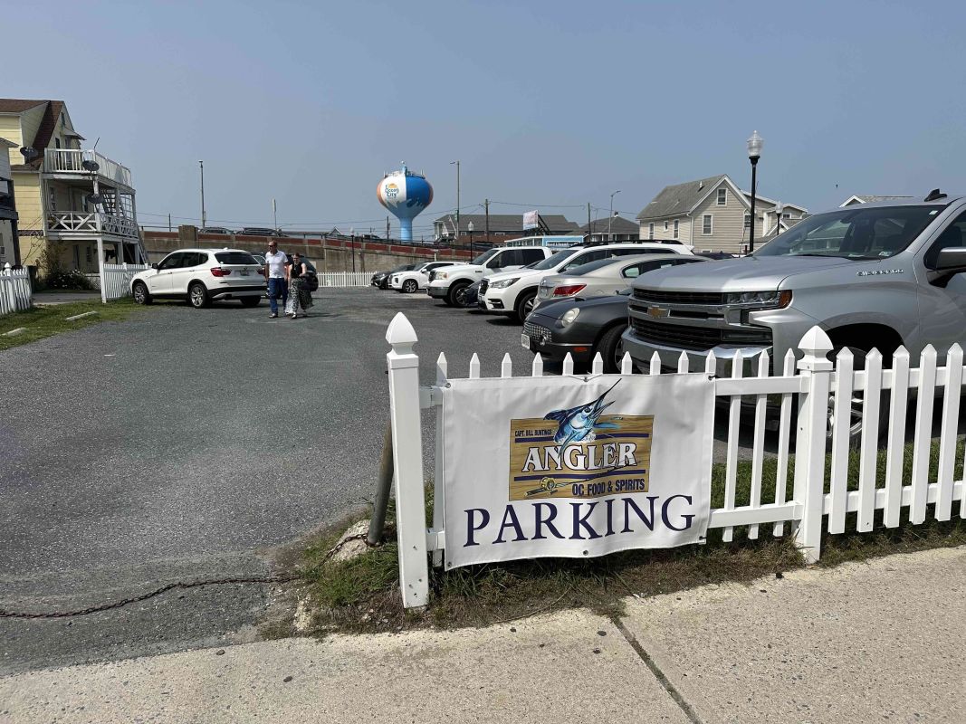 angler fishing boat parking lot