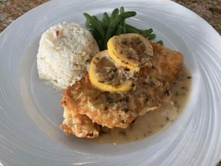 lemon tarragon chicken from the Captain's Table